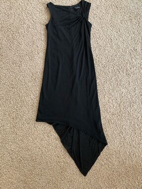 David Meister Asymmetric Black Dress Size 10